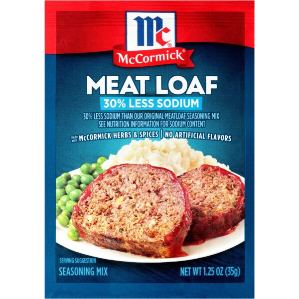 McCormick Meat Loaf Seasoning 30% Less Sodium (1.25 oz)/12pk