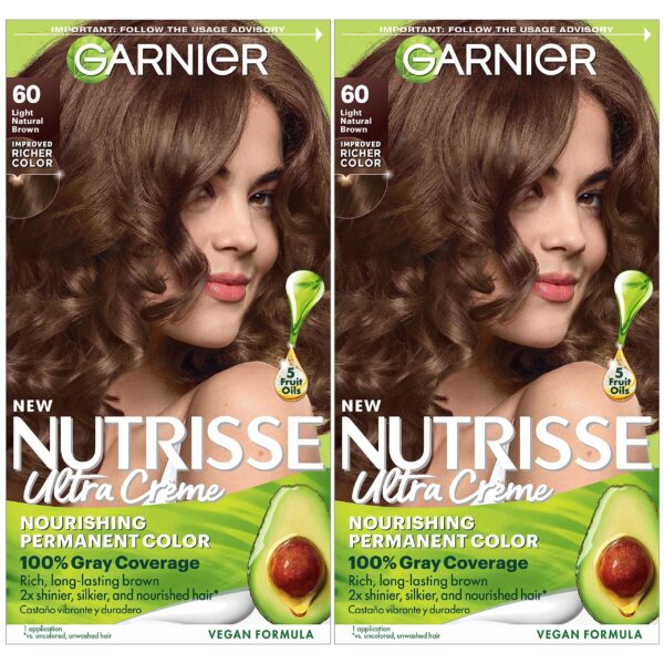 Garnier Nutrisse Hair Color Light Natural Brown (2 ct)/12pk