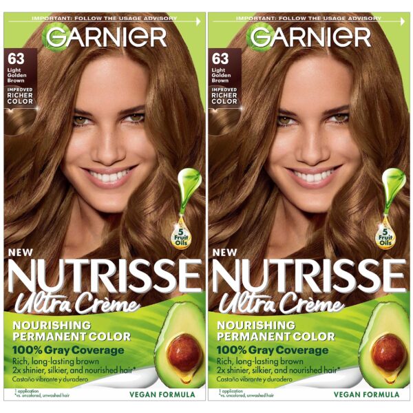 Garnier Nutrisse Hair Color Light Golden Brown (2 ct)/12pk